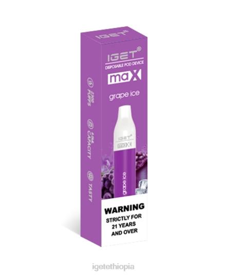 Online IGET Vapes Max B206682 Grape Ice