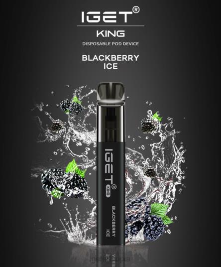 IGET Vape Flavours KING - 2600 PUFFS B2066554 Blackberry Ice