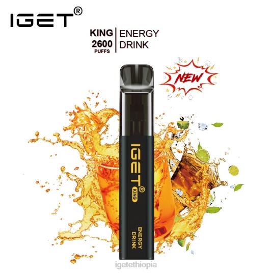 Online IGET Vapes KING - 2600 PUFFS B2066567 Energy Drink Ice
