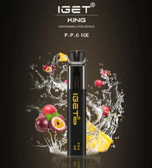 IGET Wholesale KING P.P.C. - 2600 PUFFS B2066665 Passionfruit Pineapple Cranberry Ice
