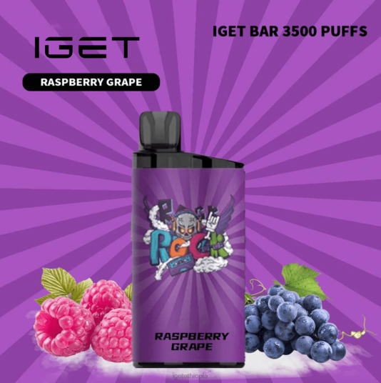 IGET Wholesale BAR - 3500 PUFFS B2066549 Raspberry Grape