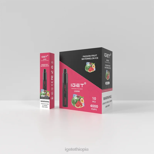 IGET Shop Legend 4000 Puffs B2066329 Passion Fruit Watermelon Ice