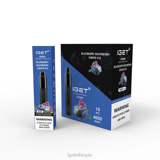 IGET Shop Legend 4000 Puffs B2066348 Blueberry Raspberry Grape Ice