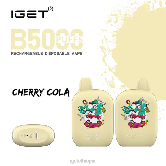 Online IGET Vapes B5000 B2066316 Cherry Cola