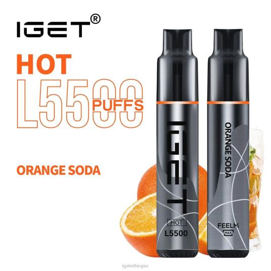 IGET Vape Flavours HOT - 5500 PUFFS B2066481 Orange Soda