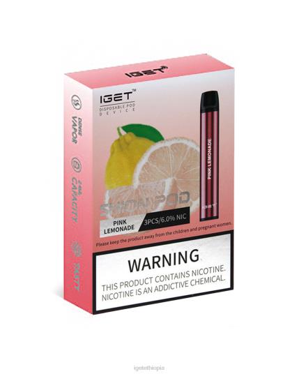 3 x IGET Shop Shion B206625 Pink Lemonade