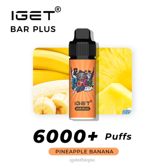 IGET Vape Price Bar Plus 6000 Puffs B2066239 Pineapple Banana